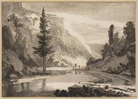 TvB G 6177
<br/>
Berglandschap met rivier en reizigers
<br/>
<em>Brouwer, Cornelis (ca. 1733 - 1803)</em>